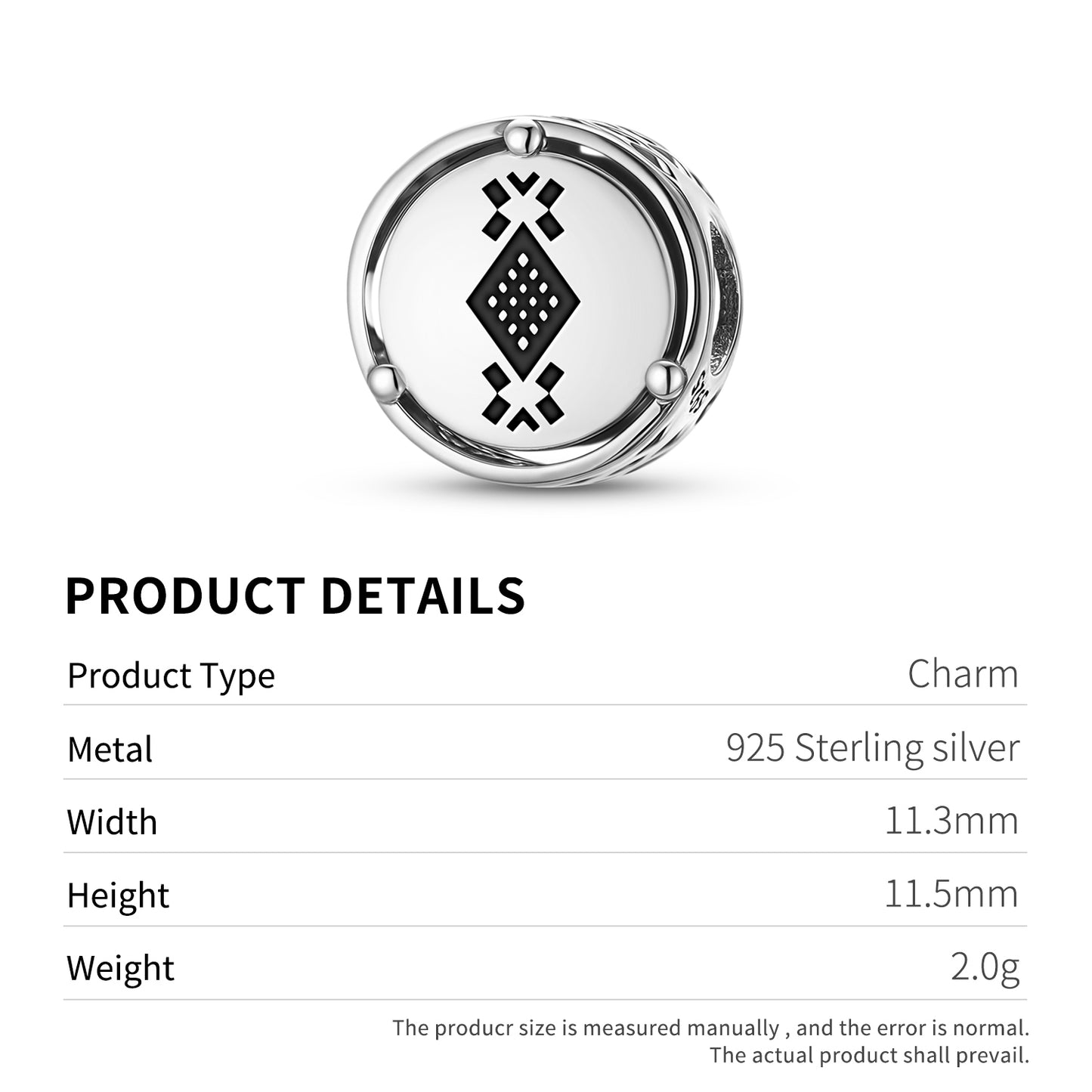 Pichikemenküe Anumka Mapuche Symbols Charm
