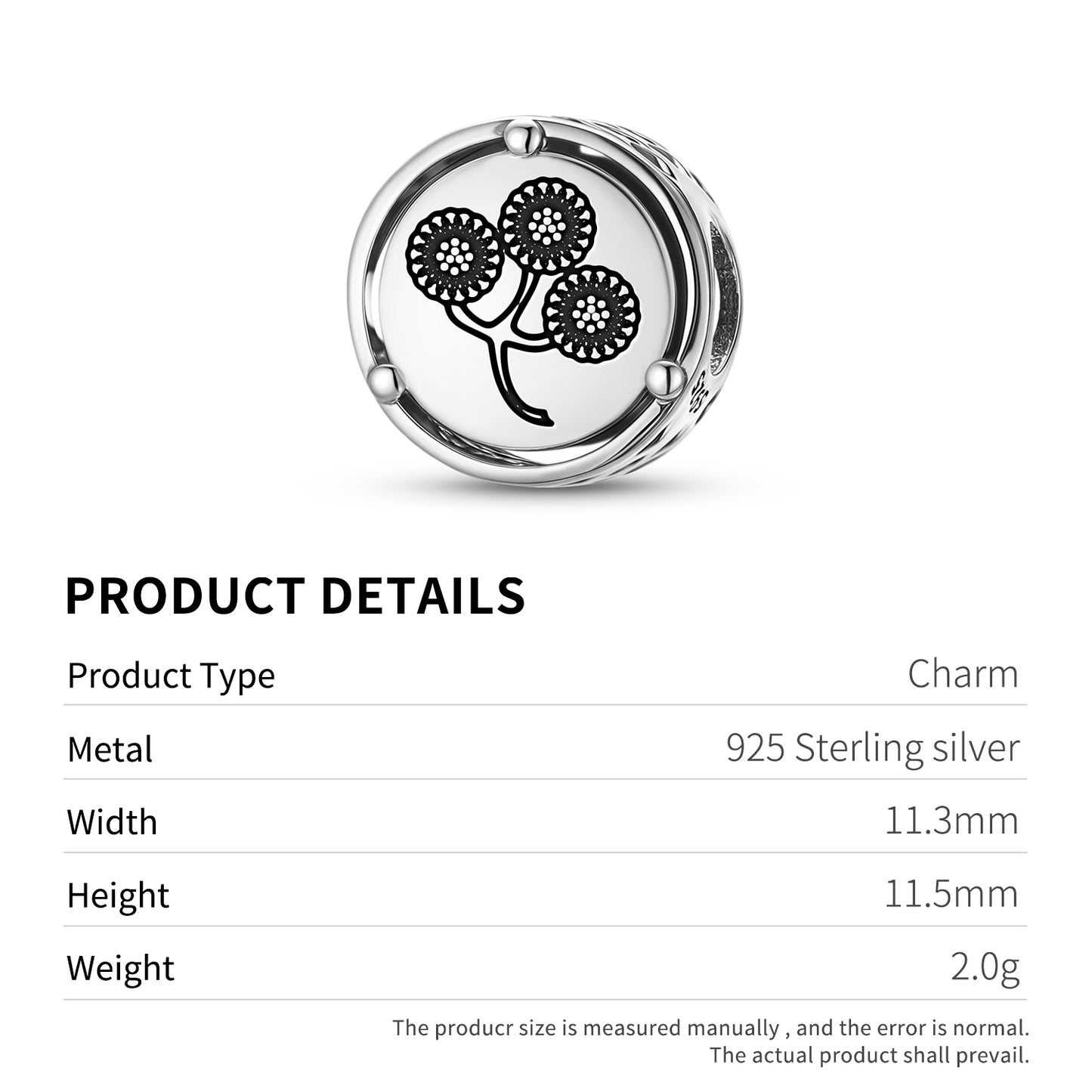 Tansy Flowers Symbols Charm