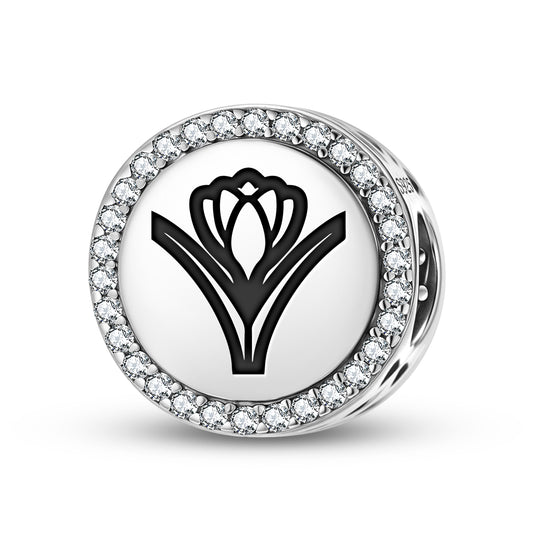 Crocus Flowers Symbols Charm