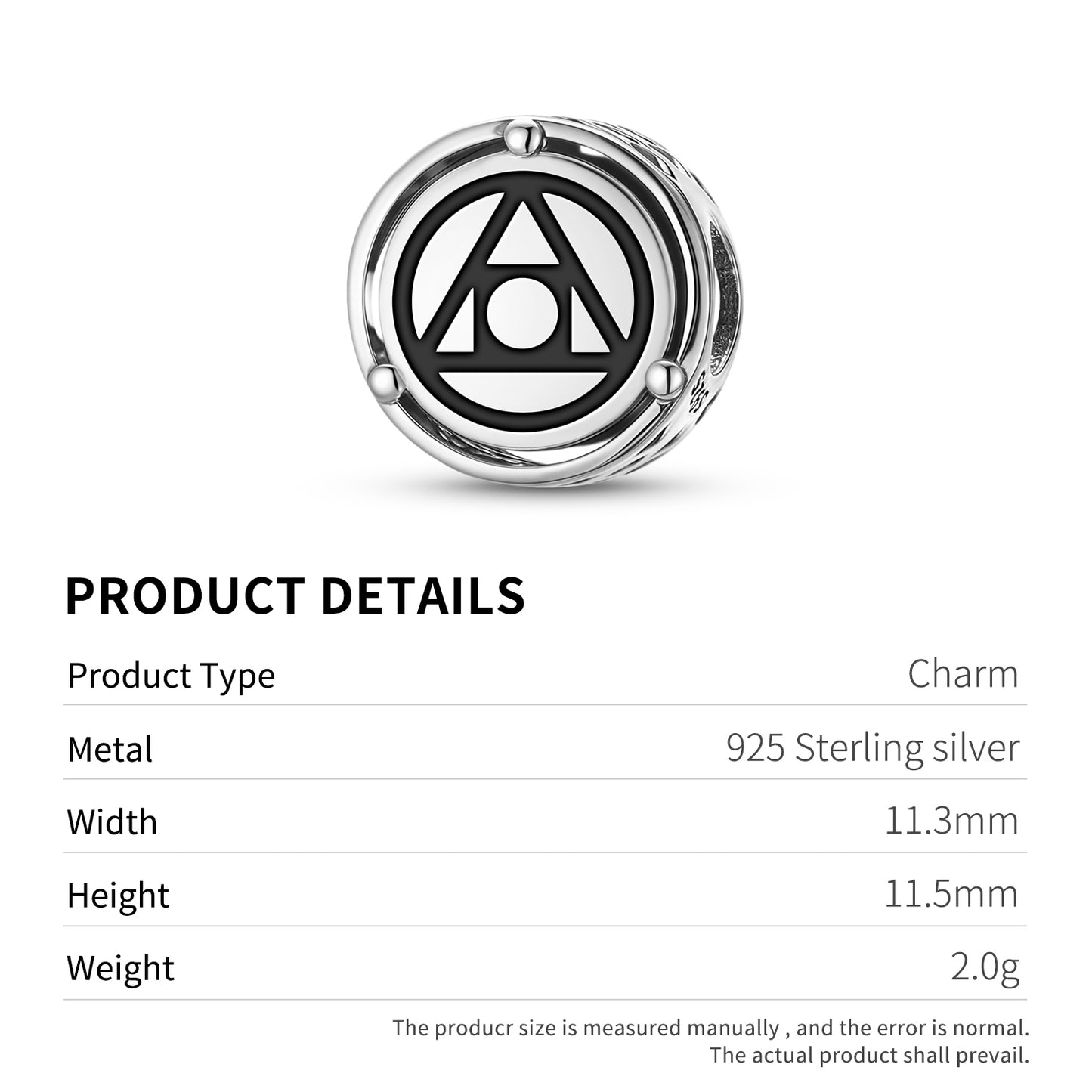 Philosopher's Stone Alchemy Symbols Charm