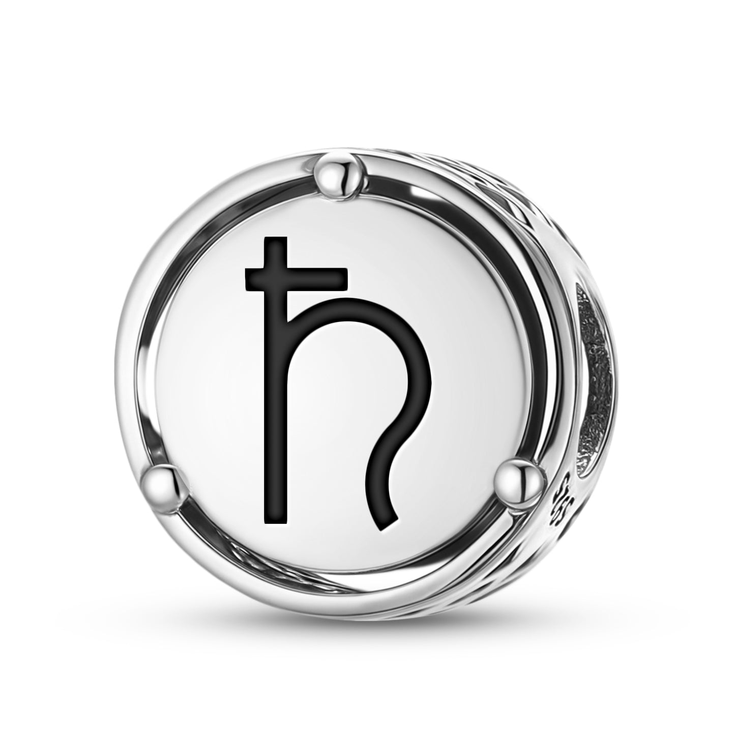 Lead Alchemy Symbols Charm