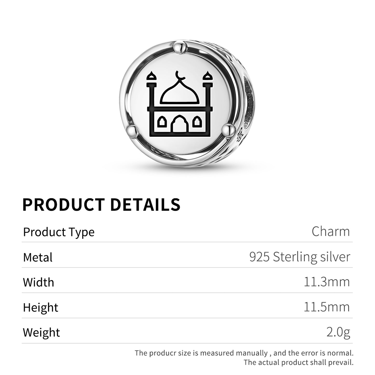 Mosque Islam Symbols Charm