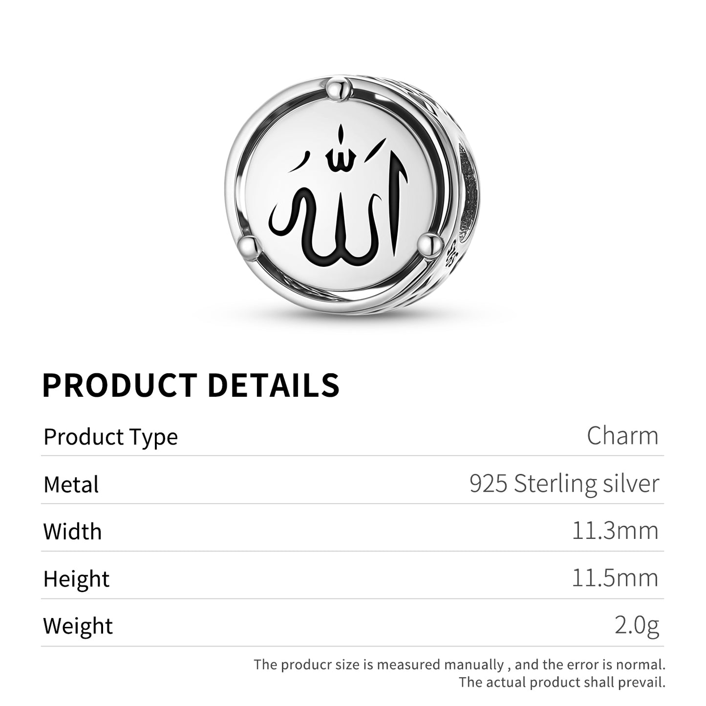 Allah Islam Symbols Charm