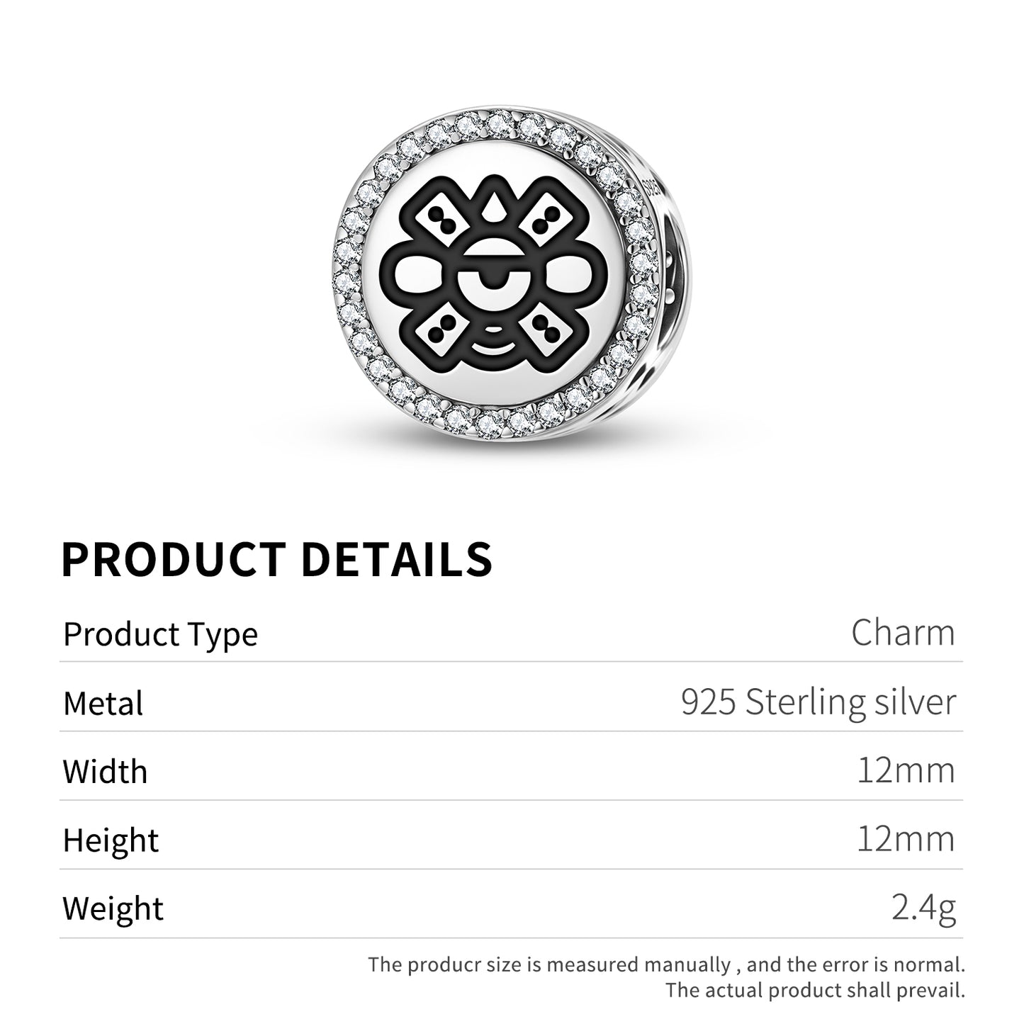 Ollin Aztec Symbols Charm