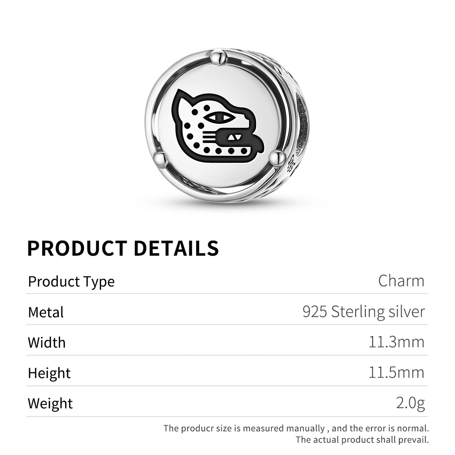 Ocelotl Aztec Symbols Charm