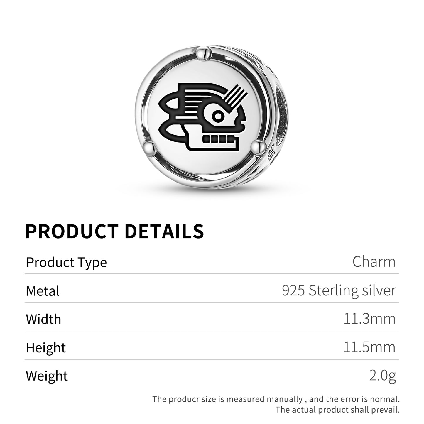 Malinalli Aztec Symbols Charm