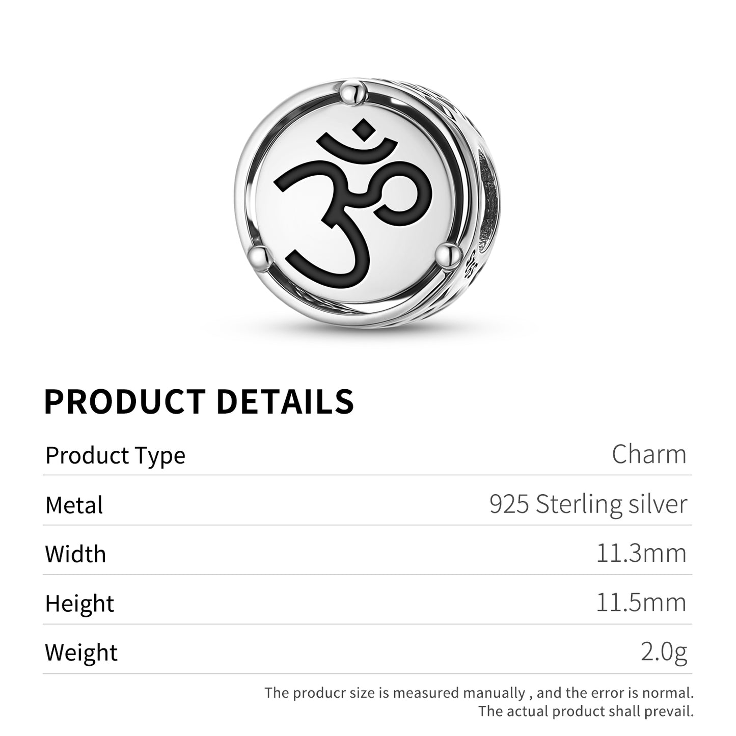 Om Buddhist Symbols Charm
