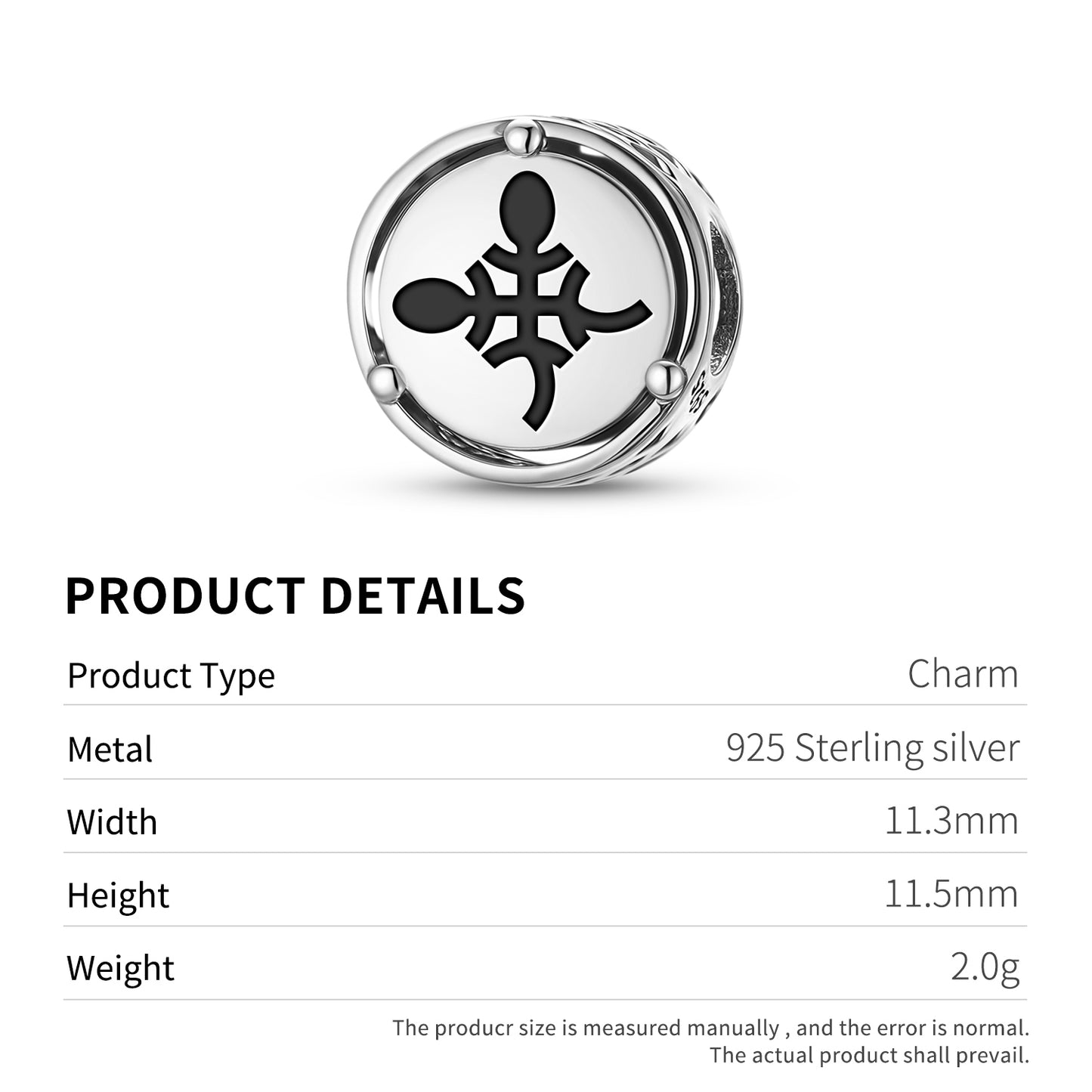 Funtumfunafu Denkyemfunafu Adinkra Symbols Charm