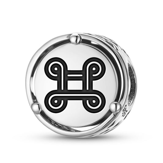 Mpatapo Adinkra Symbols Charm