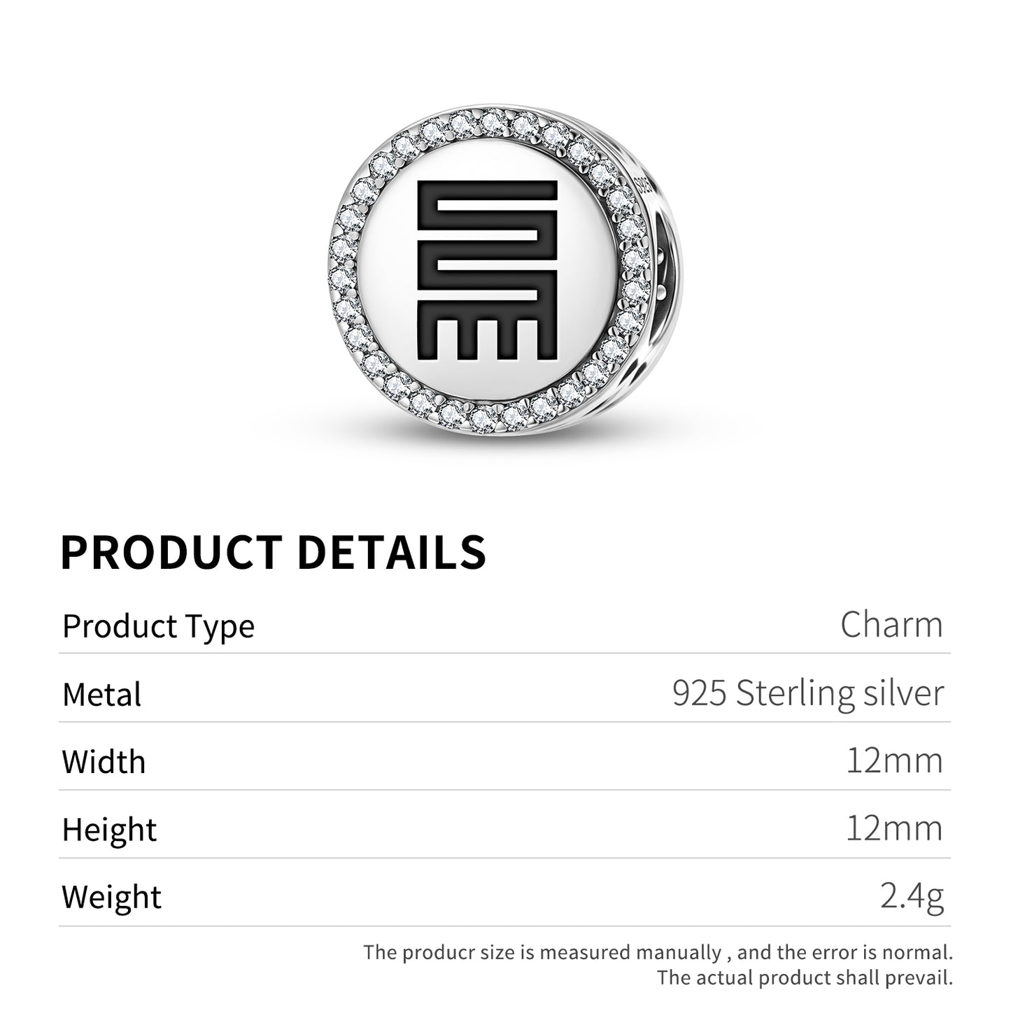 Nkyinkyim Adinkra Symbols Charm