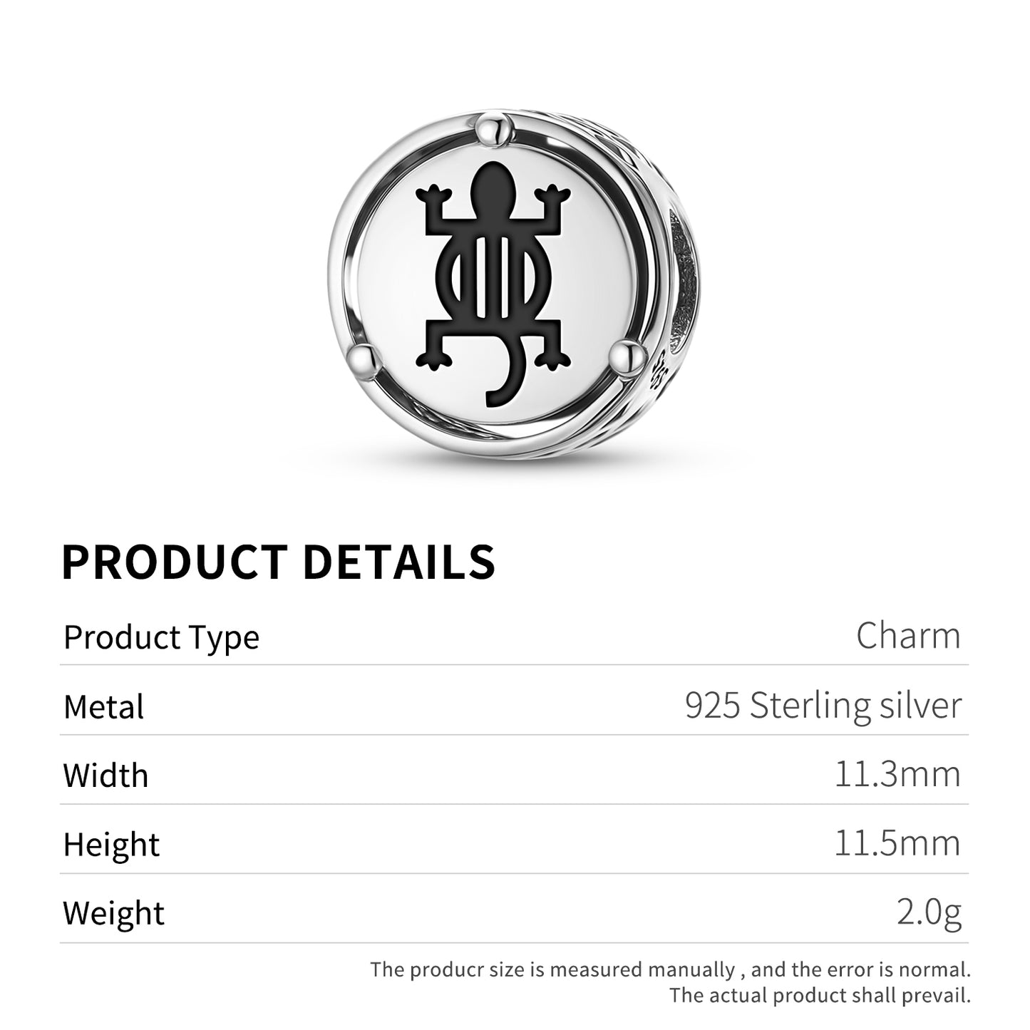 Denkyem Adinkra Symbols Charm