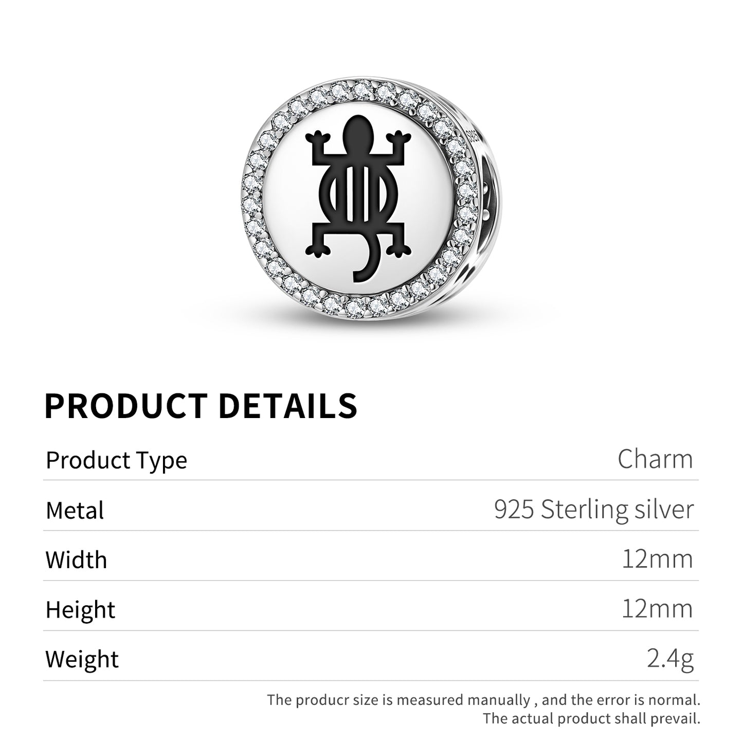 Denkyem Adinkra Symbols Charm