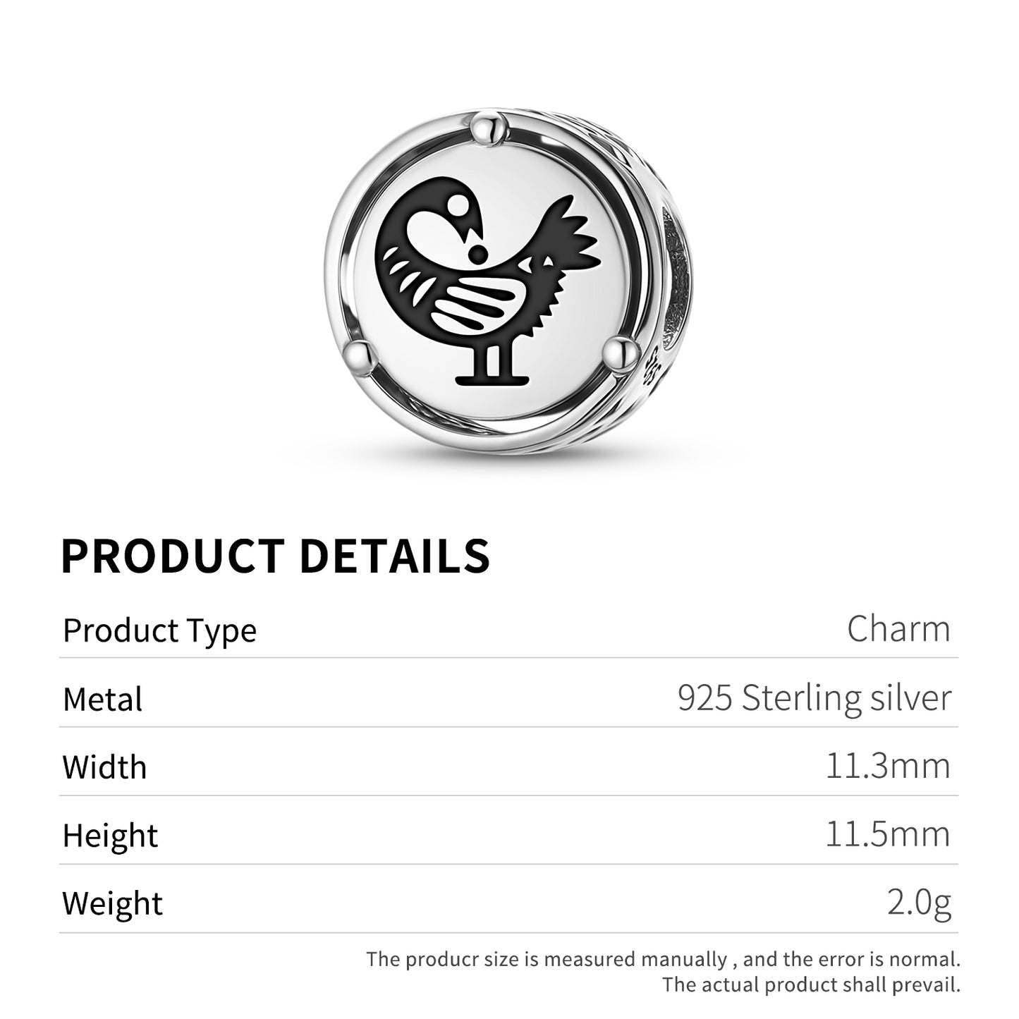 Sankofa Adinkra Symbols Charm