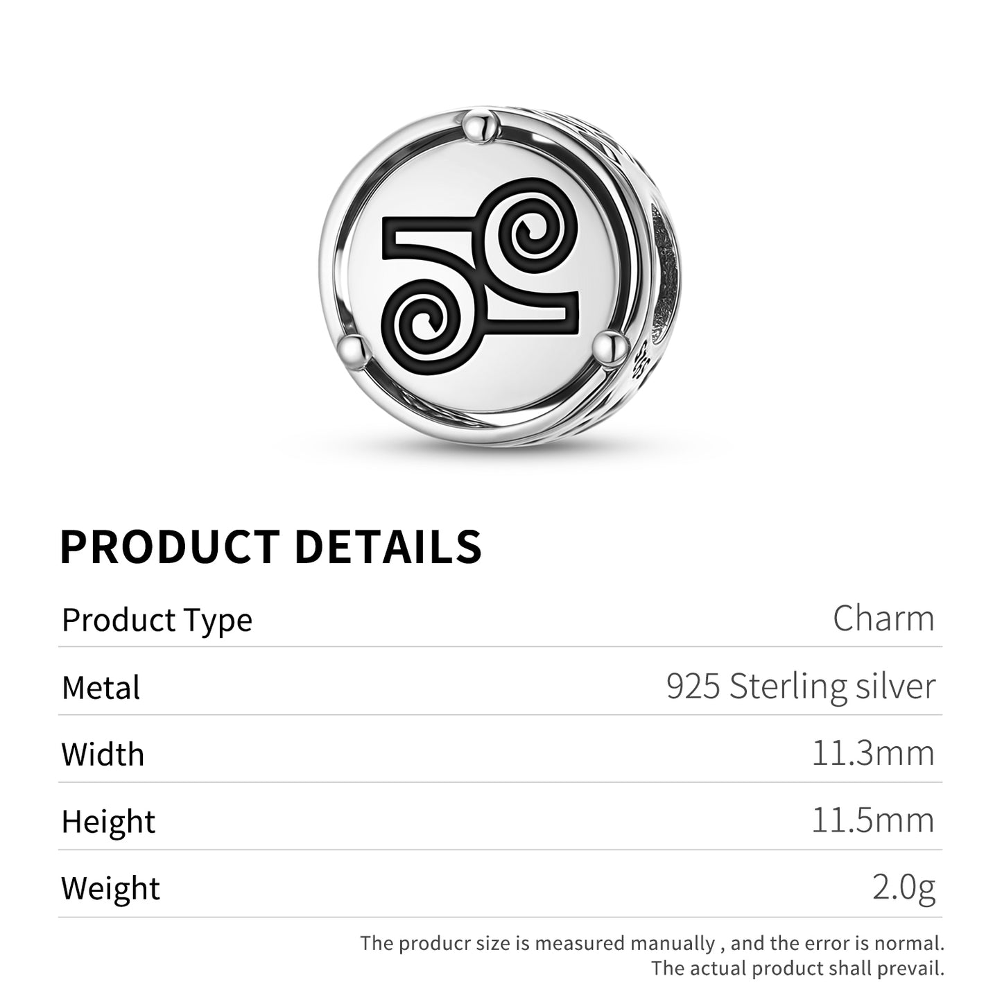 Gyawu Atiko Adinkra Symbols Charm