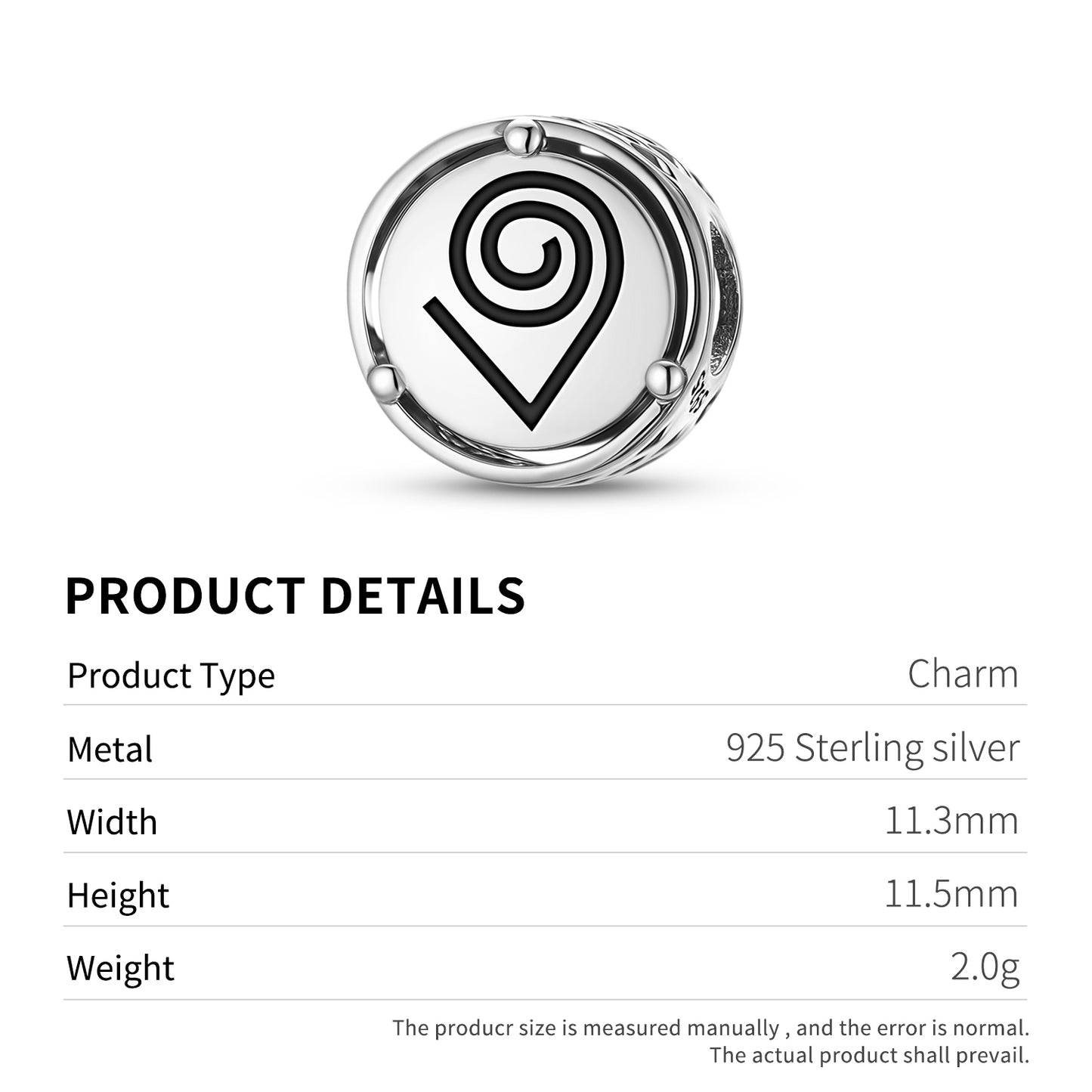 Kokuromotie Adinkra Symbols Charm