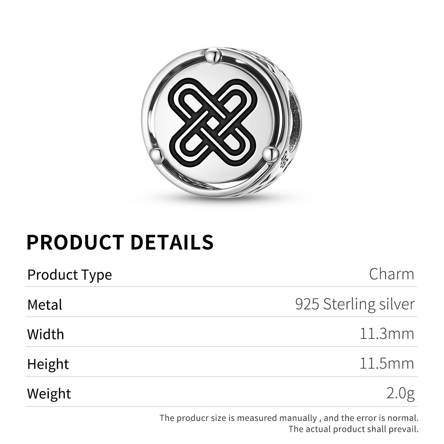 Kramo Bone Adinkra Symbols Charm
