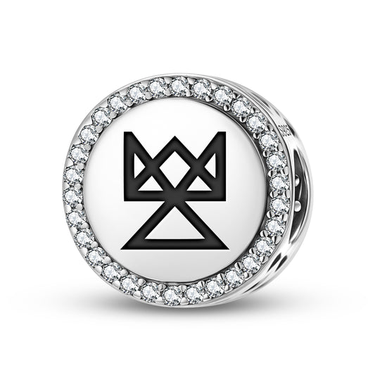 Trojan Slavic Symbols Charm