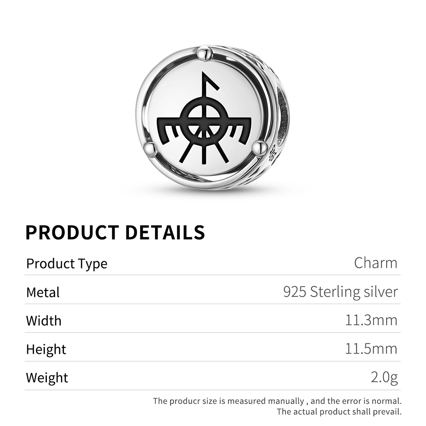 Raróg Slavic Symbols Charm