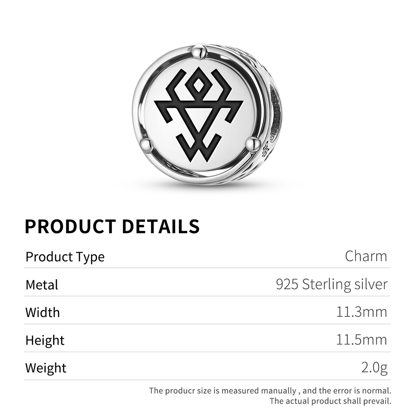 Chernobog Slavic Symbols Charm