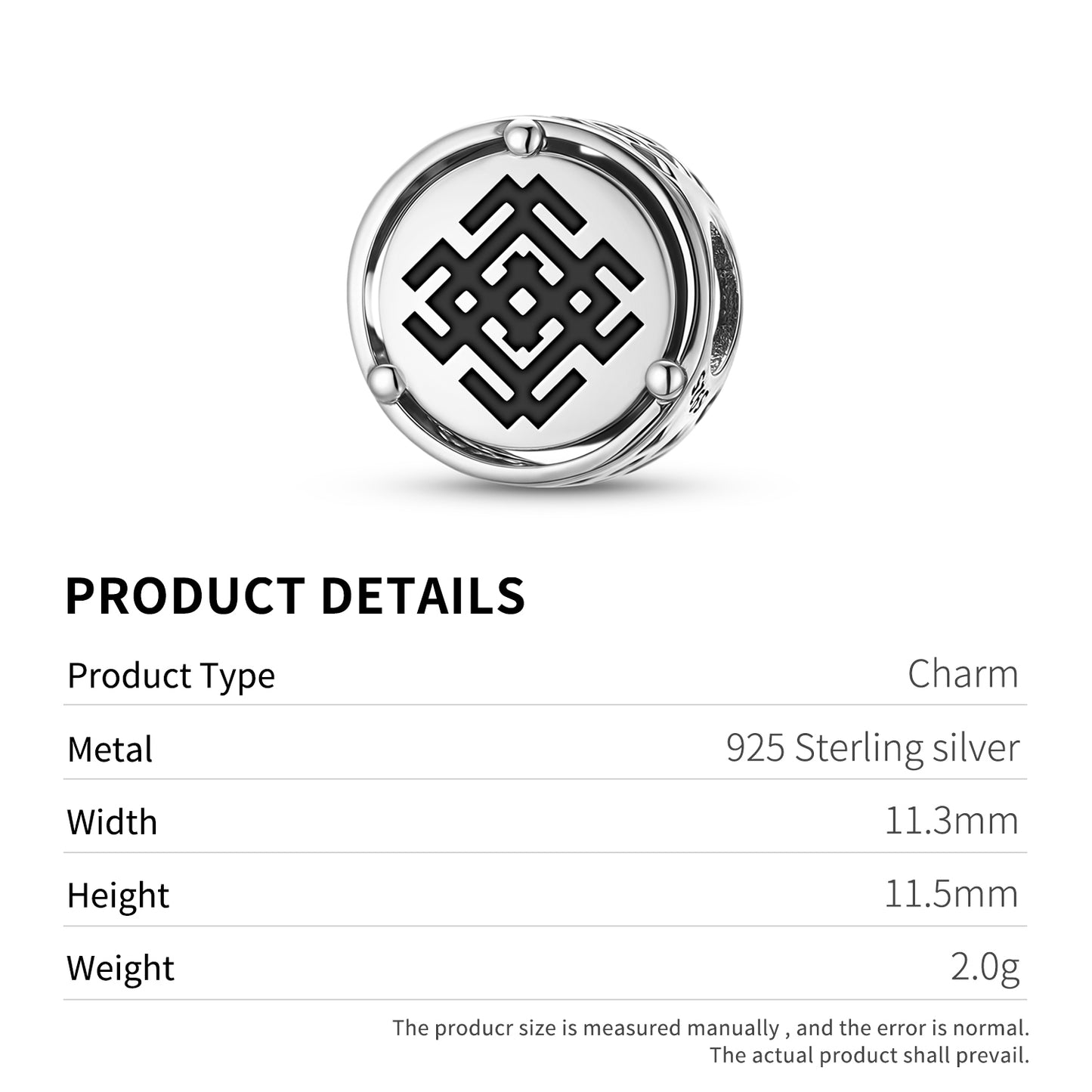 Belobog Slavic Symbols Charm