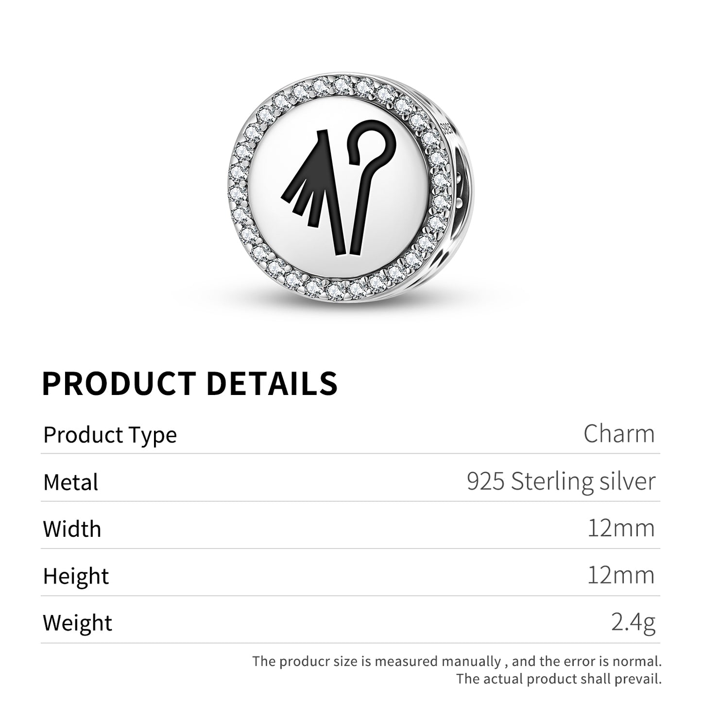 Crook and fall Egyptian Symbols Charm