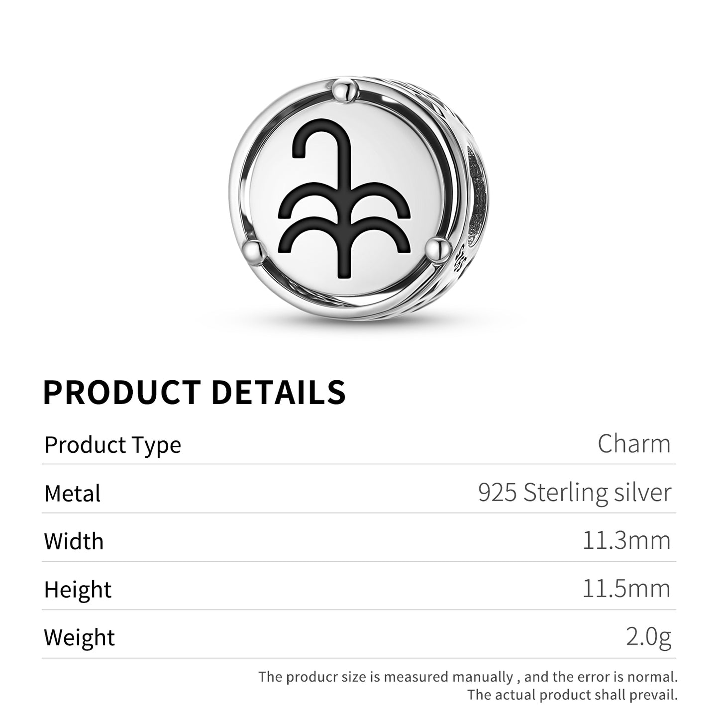Sedge Egyptian Symbols Charm