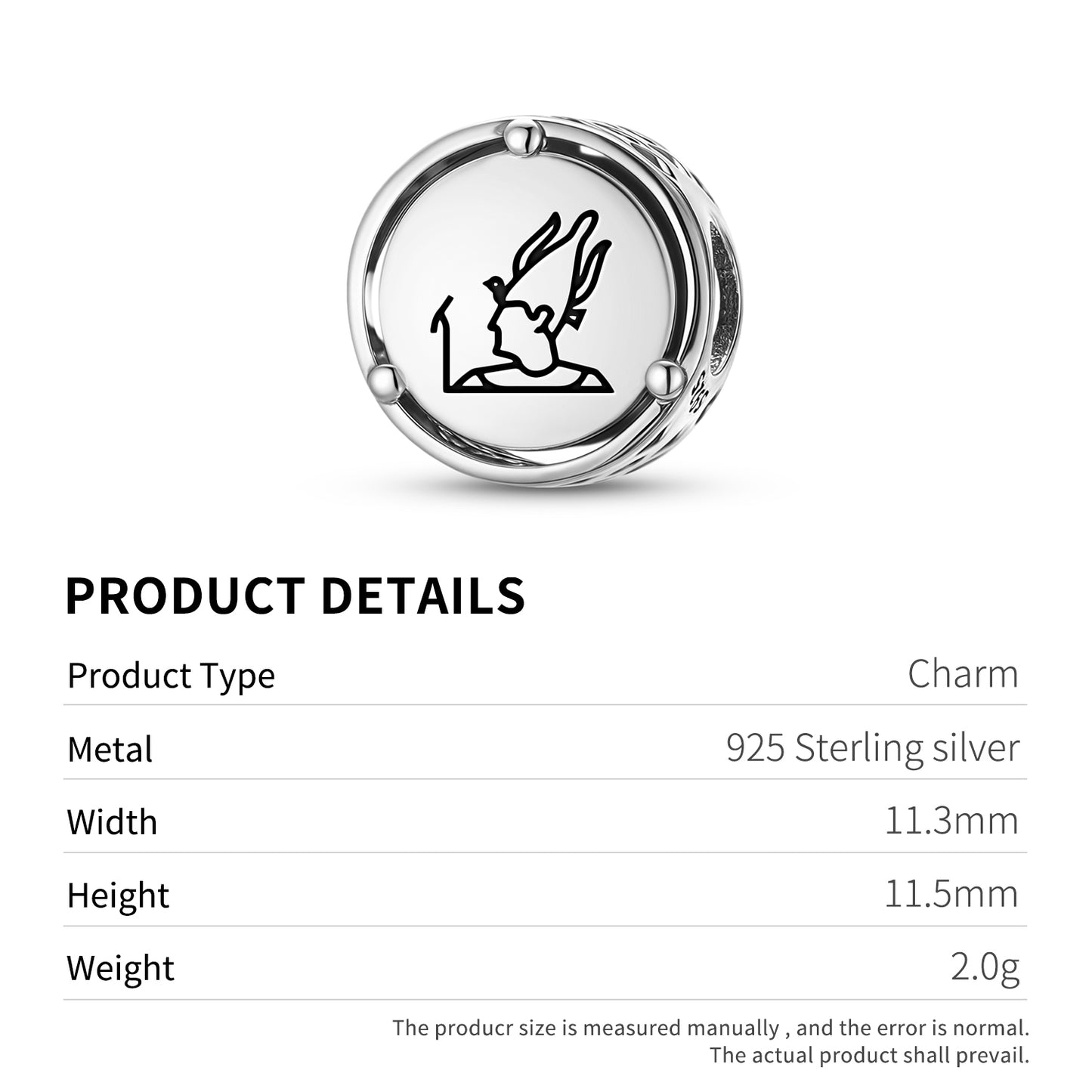 Satis Satet Egyptian Symbols Charm