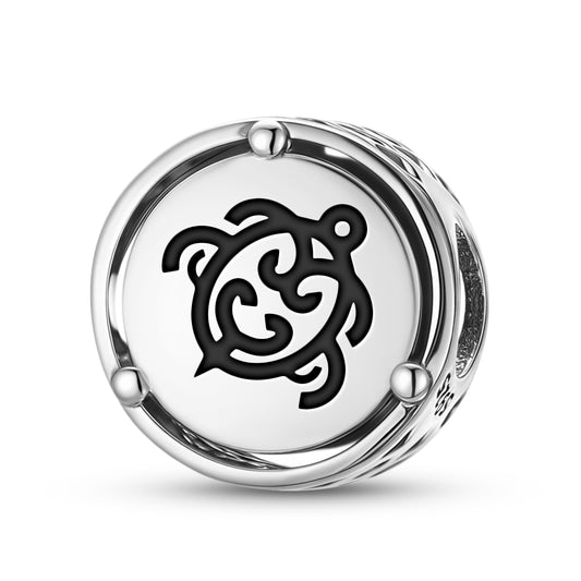 Koru Honu Maori Symbols Charm