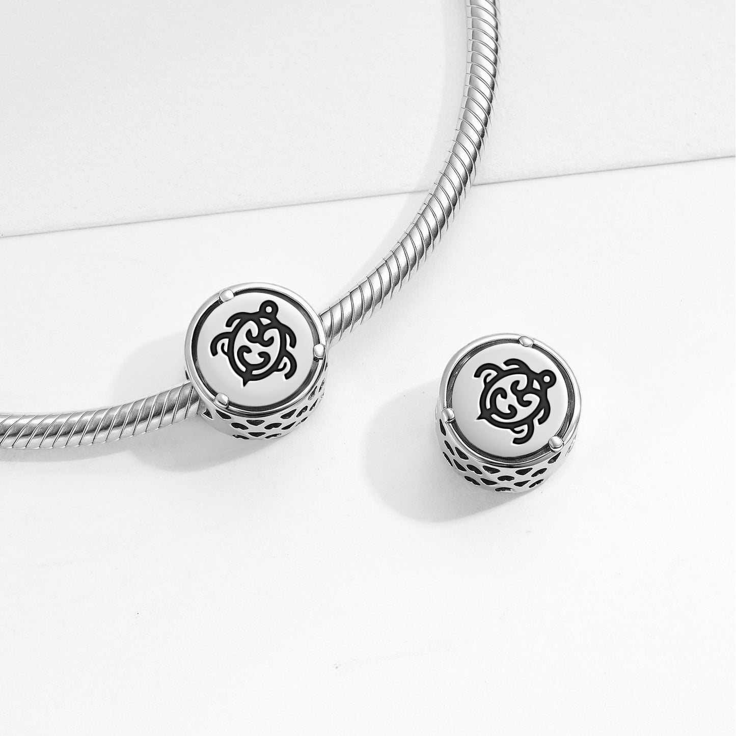 Koru Honu Maori Symbols Charm