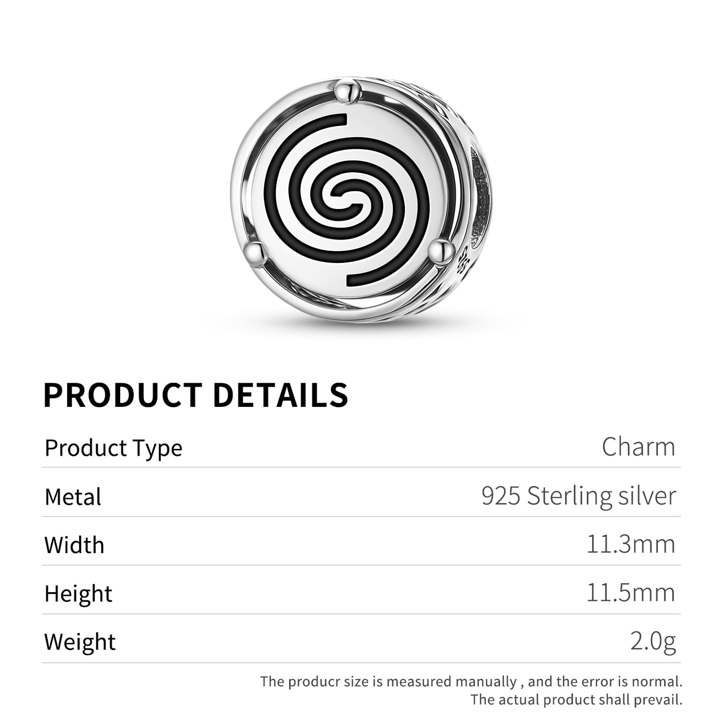 Spiral Taino Symbols Charm