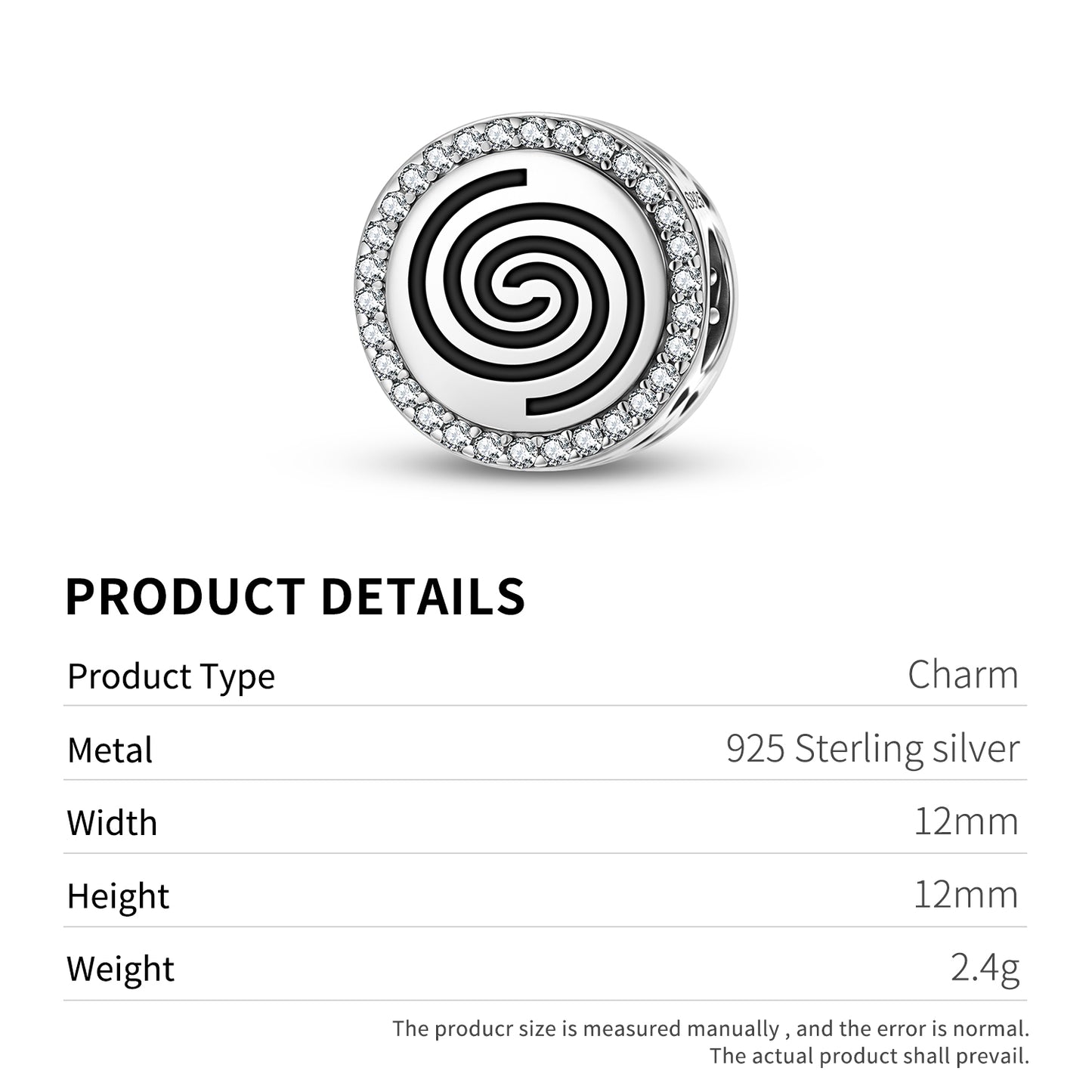 Spiral Taino Symbols Charm