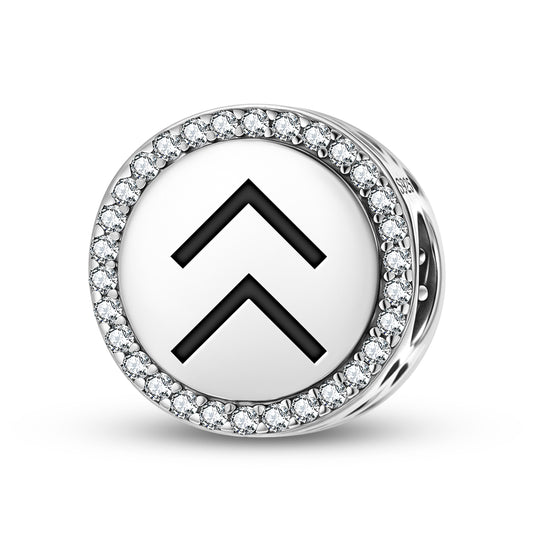 Willingness to Succeed Native Rock Art Symbols Charm