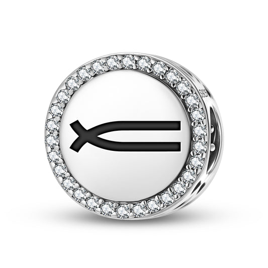 Family Native Rock Art Symbols Charm