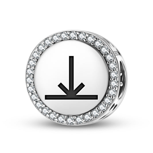 Joy Native Rock Art Symbols Charm