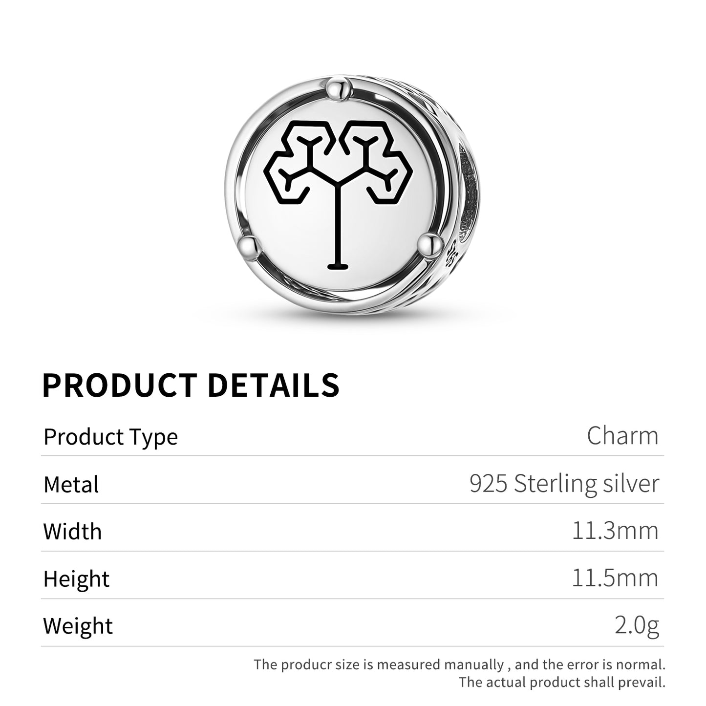 Golden Tree Crop Circles Symbols Charm