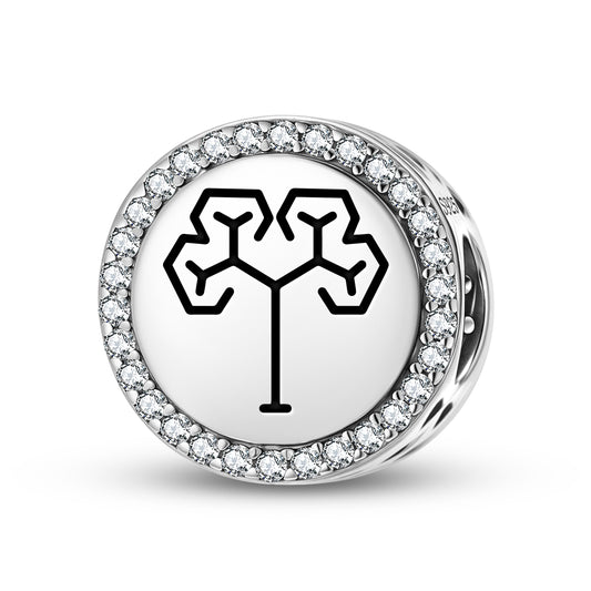 Golden Tree Crop Circles Symbols Charm