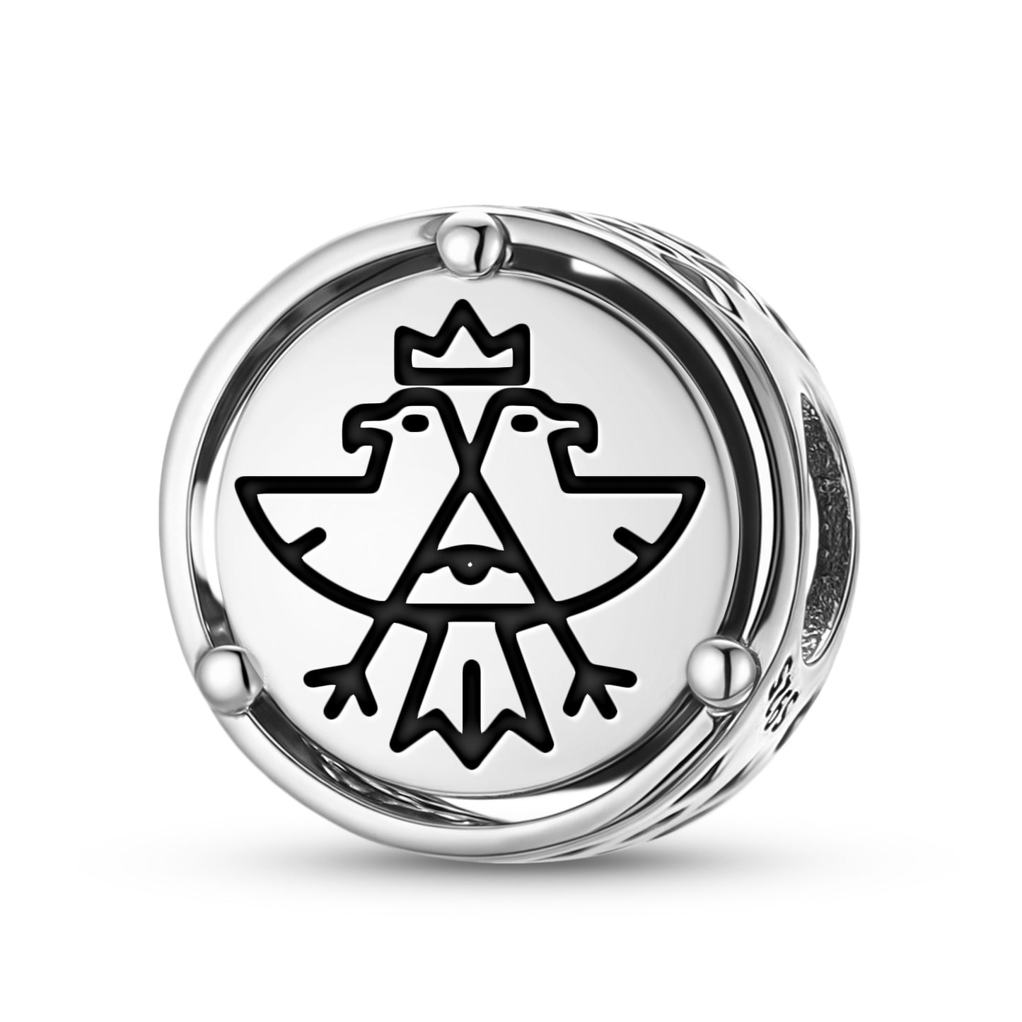 White Eagle Templar Symbols Charm