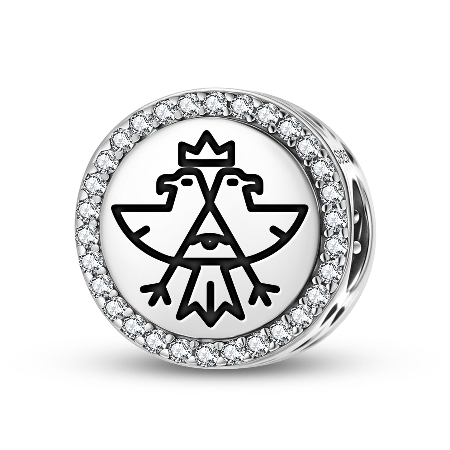 White Eagle Templar Symbols Charm