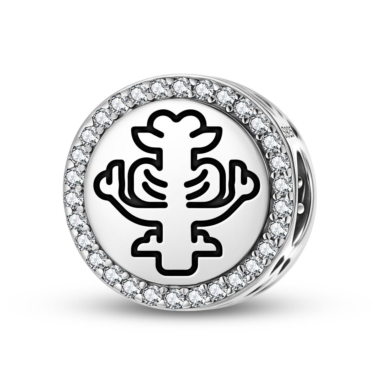 The Rose Templar Symbols Charm