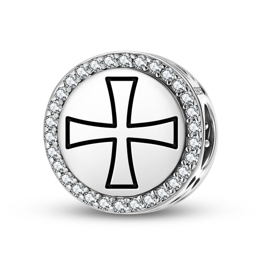Red Cross Templar Symbols Charm