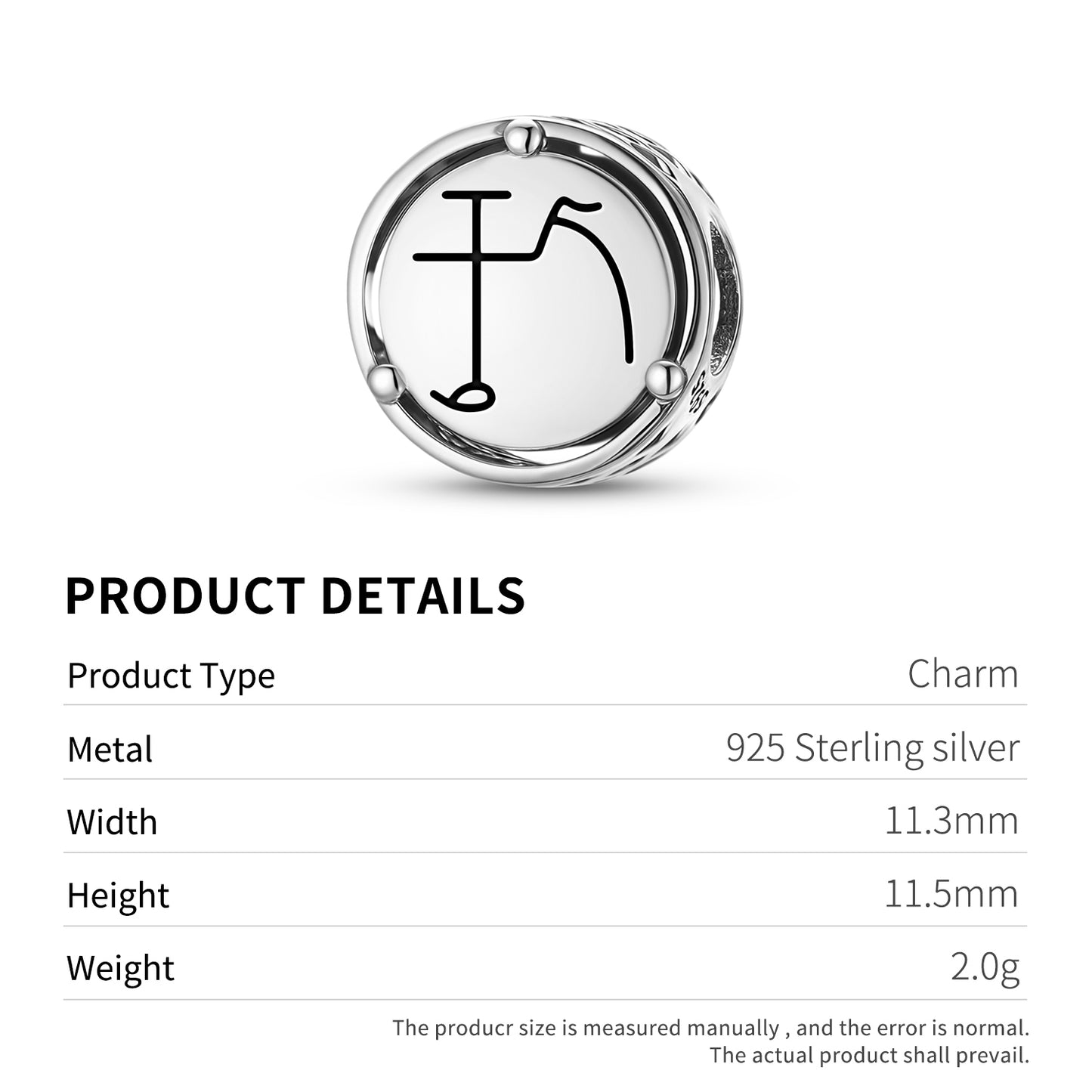 SANYE MELDU Reiki Symbols Charm