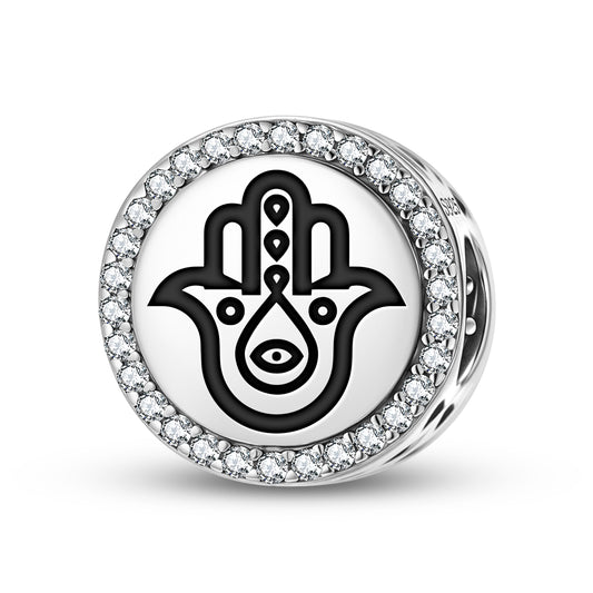 Hamsa hand Hindu Symbols Charm
