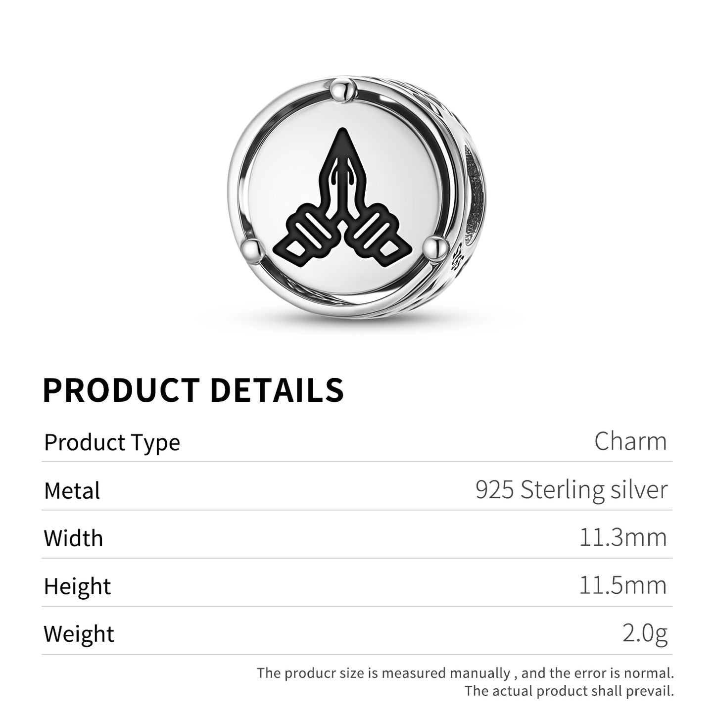 Namaste Hindu Symbols Charm