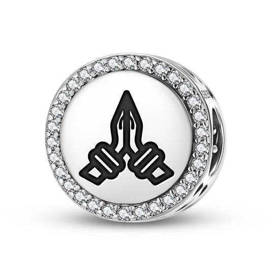 Namaste Hindu Symbols Charm