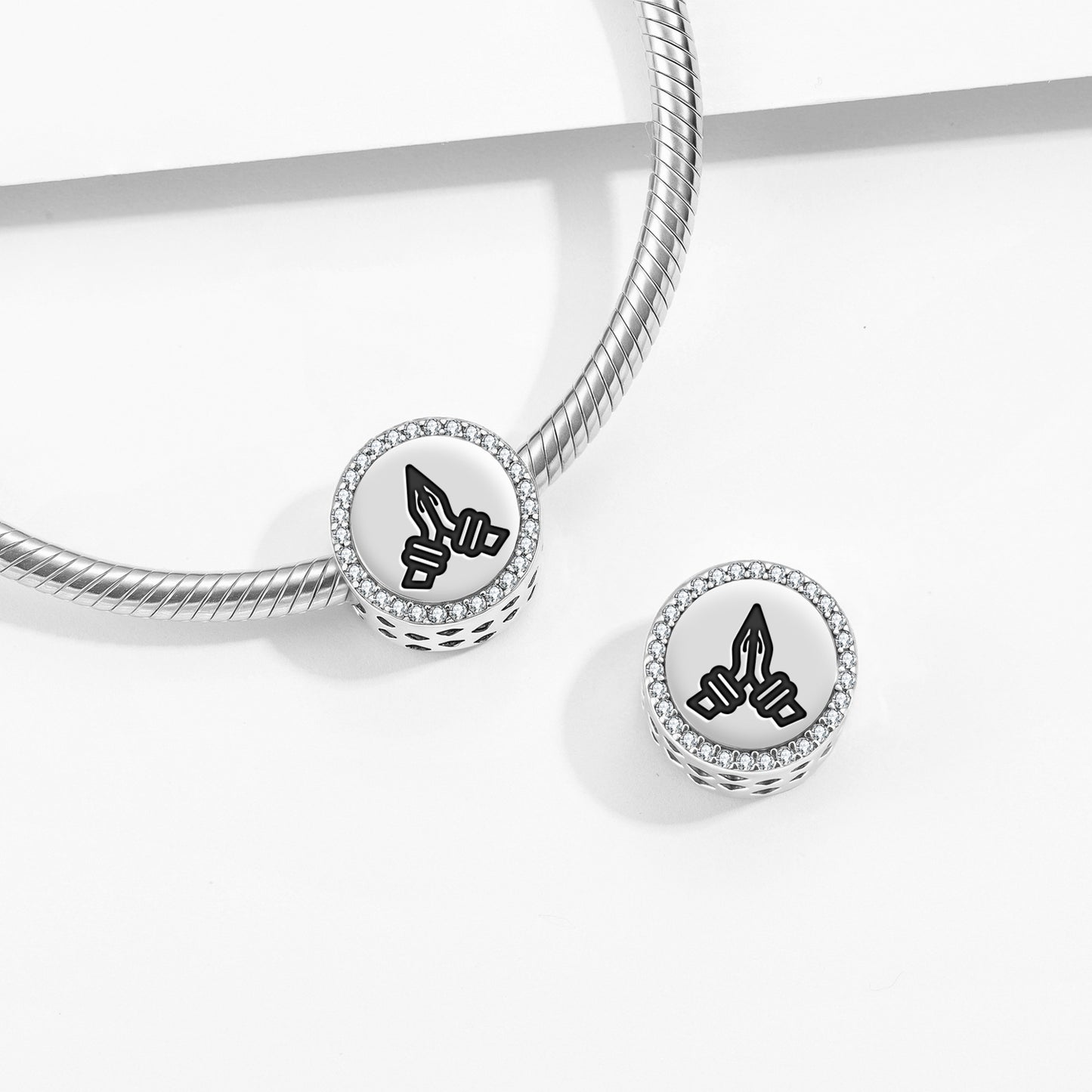 Namaste Hindu Symbols Charm