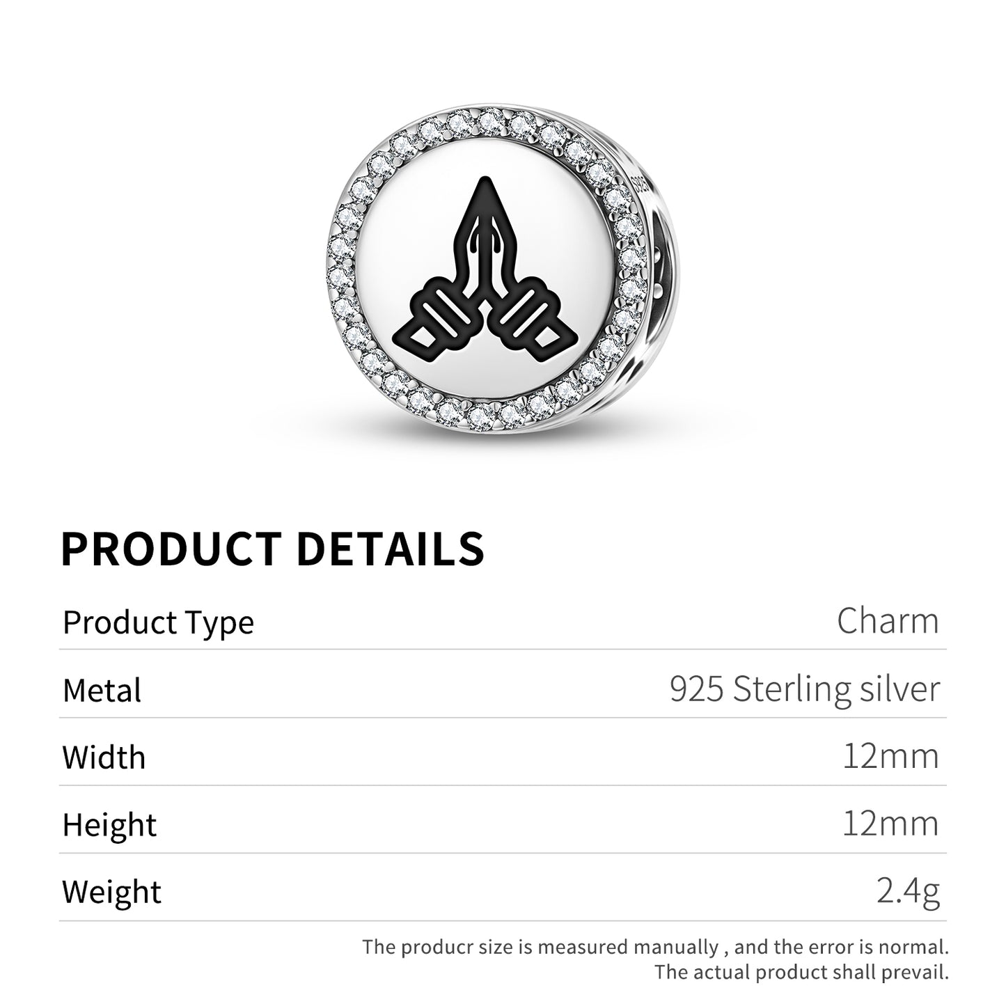 Namaste Hindu Symbols Charm