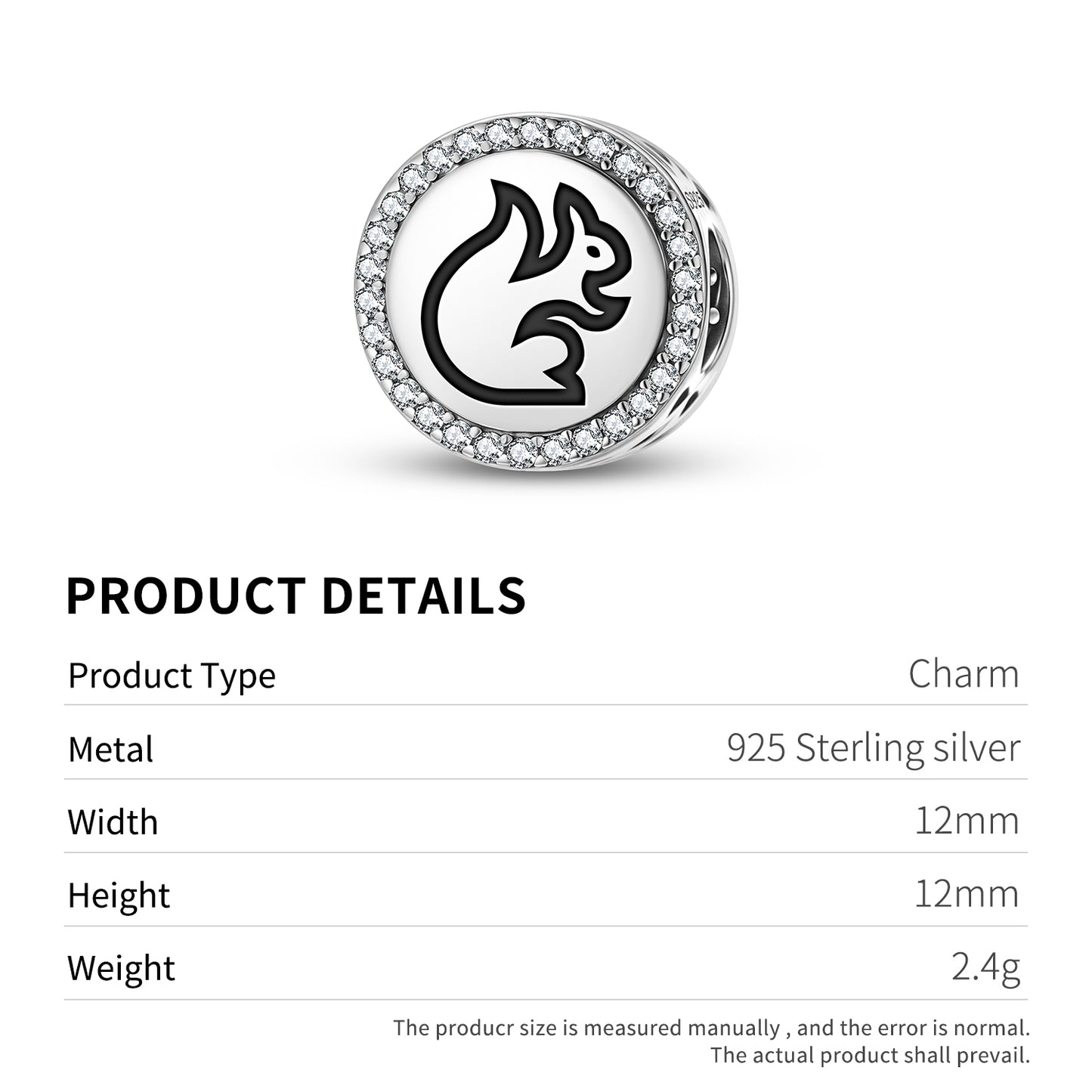 SQUIRREL Animal Symbols Charm