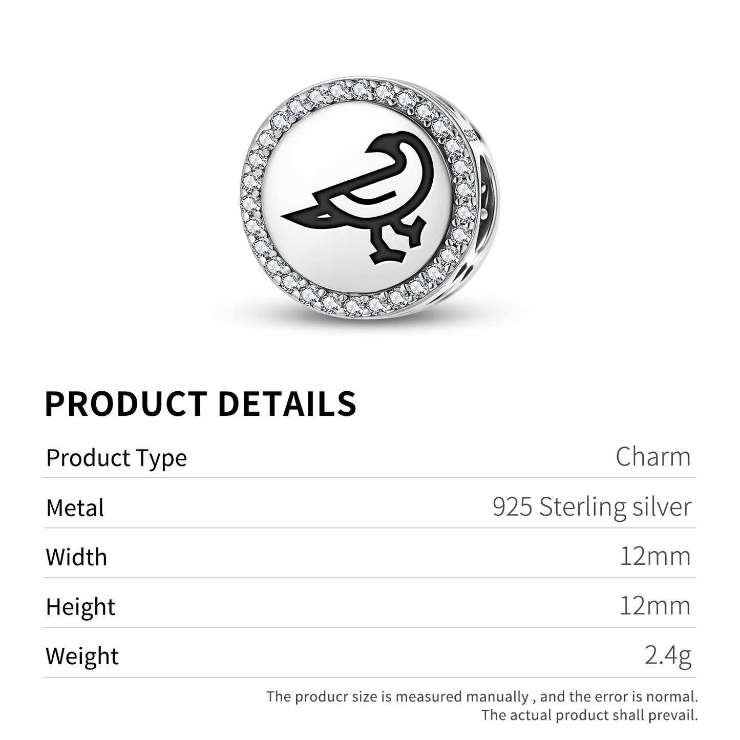 RAVEN Animal Symbols Charm