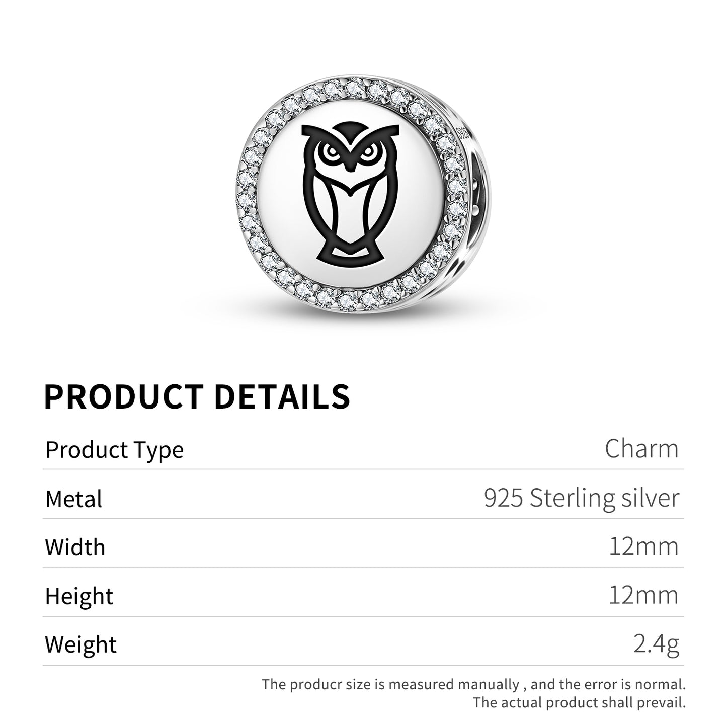 OWL Animal Symbols Charm