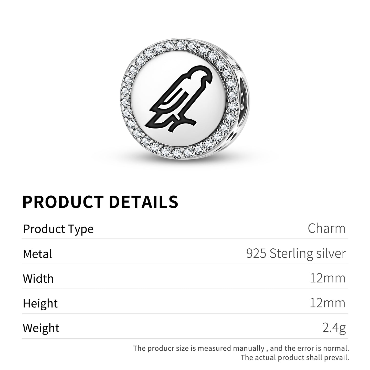 HAWK Animal Symbols Charm